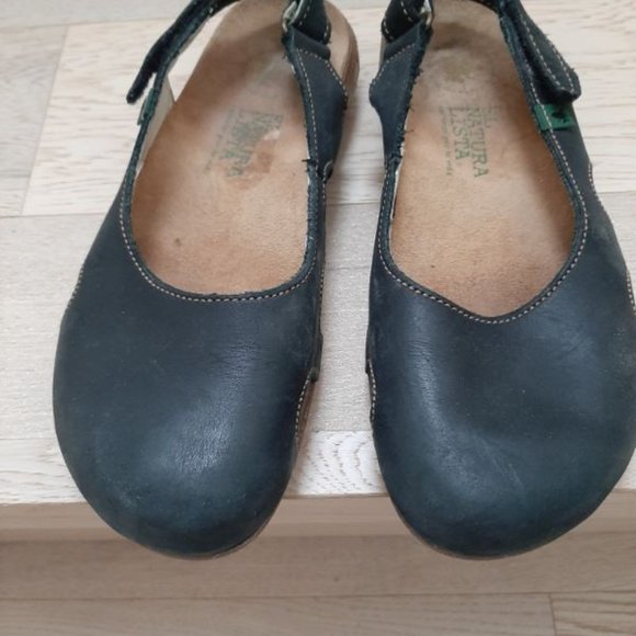 EL Naturalista Womens Wakataua 433 Black Slingback Sandals Size EUR 36 US 5.5-6 - Picture 2 of 5